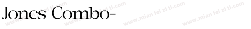 Jones Combo字体转换